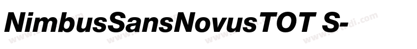 NimbusSansNovusTOT S字体转换
